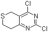2,4-二氯-7,8-二氢-5H-噻喃并[4,3-d]嘧啶分子结构 (CAS 181374-43-6)