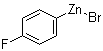 4-氟苯基溴化锌分子结构 (CAS 181705-93-1)