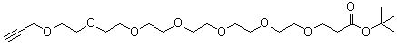 4,7,10,13,16,19,22-七氧杂二十五碳-24-炔酸叔丁酯分子结构 (CAS 1818294-29-9)