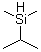 二甲基异丙基硅烷分子结构 (CAS 18209-61-5)