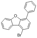 1-溴-4-苯基二苯并呋喃分子结构 (CAS 1821235-69-1)