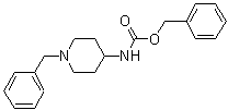 (1-苄基哌啶-4-基)氨基甲酸苄酯分子结构 (CAS 182223-53-6)