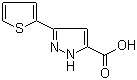 3-(2-噻吩基)-1H-吡唑-5-甲酸分子结构 (CAS 182415-24-3)