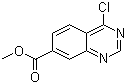 4-氯-7-喹唑啉羧酸甲酯分子结构 (CAS 183322-47-6)