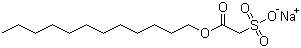 Sodium lauryl sulfoacetate molecular structure (CAS 1847-58-1)