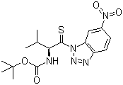 [(1S)-2-Methyl-1-[(6-nitro-1H-benzotriazol-1-yl)thioxomethyl]propyl]carbamic acid tert-butyl ester molecular structure (CAS 184951-88-0)