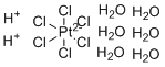 氯铂酸六水合物分子结构 (CAS 18497-13-7)