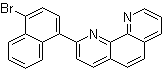 2-(4-溴-1-萘基)-1,10-菲咯啉分子结构 (CAS 1853997-27-9)