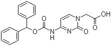 (4-N-(二苯甲氧羰基)胞嘧啶)-1-乙酸分子结构 (CAS 186046-78-6)