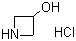 3-Hydroxyazetidine hydrochloride molecular structure (CAS 18621-18-6)
