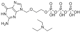 阿昔洛韦三磷酸酯(三乙基铵盐式)分子结构 (CAS 186367-53-3)
