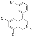 (S)-4-(3-bromophenyl)-6,8-dichloro-2-methyl-1,2,3,4-tetrahydroisoquinoline molecular structure (CAS 1870821-29-6)