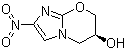 (S)-2-硝基-6,7-二氢-5H-咪唑并[2,1-b][1,3]恶嗪-6-醇分子结构 (CAS 187235-08-1)