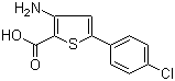 3-Amino-5-(4-chlorophenyl)thiophene-2-carboxylic acid molecular structure (CAS 187949-86-6)