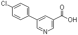 5-(4-Chlorophenyl)nicotinic acid molecular structure (CAS 187999-33-3)