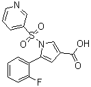 5-(2-氟苯基)-1-(3-吡啶基磺酰基)-1H-吡咯-3-羧酸分子结构 (CAS 1883595-37-6)