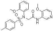 2-[(2-Methoxyphenyl)[(4-methylphenyl)sulfonyl]amino]-N-(4-methoxy-3-pyridinyl)acetamide molecular structure (CAS 1890208-58-8)