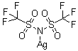 Silver bis(trifluoromethylsulfonyl)amide molecular structure (CAS 189114-61-2)
