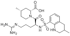 (2R,4S)-1-(2S)-阿加曲班分子结构 (CAS 189264-04-8)