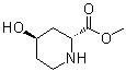 trans-4-Hydroxy-2-piperidinecarboxylic acid methyl ester molecular structure (CAS 189952-45-2)
