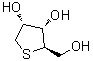 1,4-二脱氧-1,4-环硫-D-核糖醇分子结构 (CAS 190315-43-6)