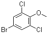 4-溴-2,6-二氯苯甲醚分子结构 (CAS 19240-91-6)