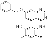 4-Fluoro-2-methyl-5-[[7-(phenylmethoxy)-4-quinazolinyl]amino]phenol molecular structure (CAS 193001-14-8)