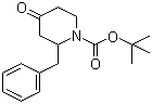 1-叔丁氧羰基-2-苄基-4-哌啶酮分子结构 (CAS 193480-28-3)