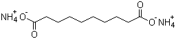 癸二酸铵分子结构 (CAS 19402-63-2)