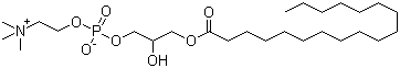 硬脂酰溶血卵磷脂分子结构 (CAS 19420-57-6)