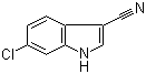 6-氯-3-氰基吲哚分子结构 (CAS 194490-17-0)