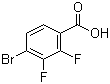 4-溴-2,3-二氟苯甲酸分子结构 (CAS 194804-91-6)
