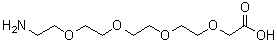14-Amino-3,6,9,12-tetraoxatetradecanoic acid molecular structure (CAS 195071-49-9)