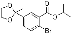 2-Bromo-5-(2-methyl-1,3-dioxolan-2-yl)benzoic acid 1-methylethyl ester molecular structure (CAS 1951438-90-6)