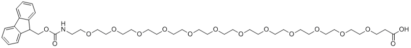 Fmoc-N-amido-PEG12-propionic acid molecular structure (CAS 1952360-91-6)
