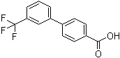 3'-(三氟甲基)联苯-4-羧酸分子结构 (CAS 195457-70-6)