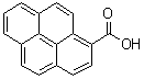1-芘羧酸分子结构 (CAS 19694-02-1)