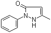 5-Methyl-2-phenyl-1,2-dihydropyrazol-3-one molecular structure (CAS 19735-89-8)