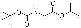 N-(叔丁氧基羰基)甘氨酸异丙酯分子结构 (CAS 197579-95-6)
