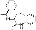 (3S)-1,3,4,5-四氢-3-[[(1S)-1-苯基乙基]氨基]-2H-1-苯并氮杂卓-2-酮分子结构 (CAS 197658-50-7)