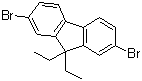 2,7-二溴-9,9-二乙基芴分子结构 (CAS 197969-58-7)