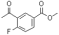 3-Acetyl-4-fluorobenzoic acid methyl ester molecular structure (CAS 198477-82-6)