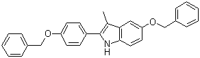 3-甲基-5-苄氧基-2-(4-苄氧基苯基)-1H-吲哚分子结构 (CAS 198479-63-9)