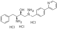 (alphaS,betaS)-beta-Amino-alpha-[[1-[[4-(2-pyridinyl)phenyl]methyl]hydrazinyl]methyl]benzenepropanol hydrochloride molecular structure (CAS 198904-87-9)
