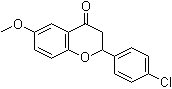 2-(4-Chlorophenyl)-2,3-dihydro-6-methoxy-4H-1-benzopyran-4-one molecular structure (CAS 199470-97-8)