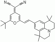 4-(Dicyanomethylene)-2-tert-butyl-6-(1,1,7,7-tetramethyljulolidin-4-yl-vinyl)-4H-pyran molecular structure (CAS 200052-70-6)