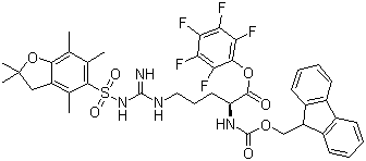 Fmoc-Arg(Pbf)-OPfp molecular structure (CAS 200132-16-7)