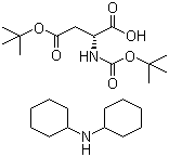 Boc-D-Aspartic acid-beta-tert-butyl ester dicyclohexylammonium salt molecular structure (CAS 200334-95-8)
