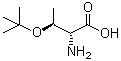 O-叔丁基-D-苏氨酸分子结构 (CAS 201274-81-9)