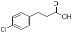 3-(4-氯苯基)丙酸分子结构 (CAS 2019-34-3)